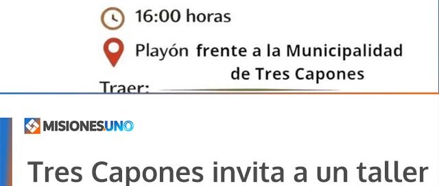Tres Capones invita a un taller comunitario de trenzado de palma abierto a todas las edades